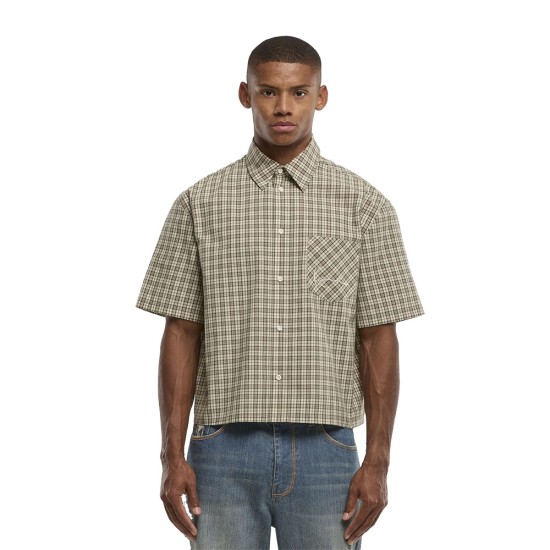 Karl Kani Signature Check Boxy Shirt Λαδί